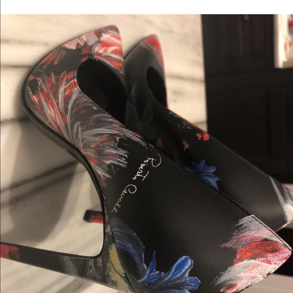 Roberto Cavalli floral stiletto